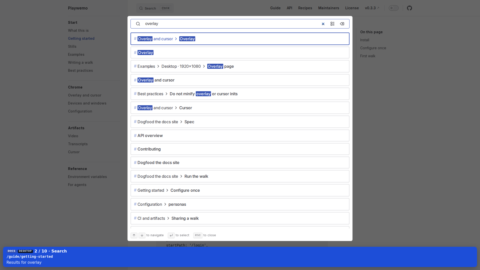 Search results for overlay