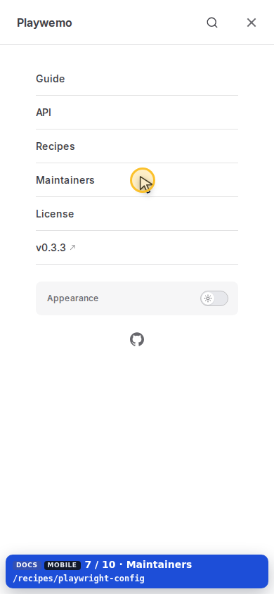 Mobile — Maintainers