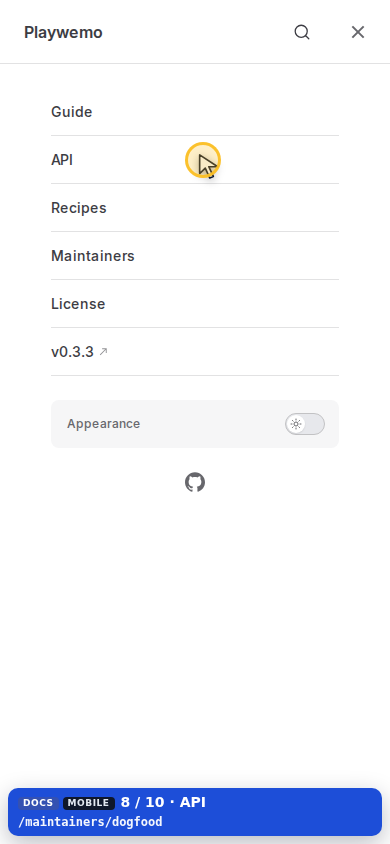 Mobile — API