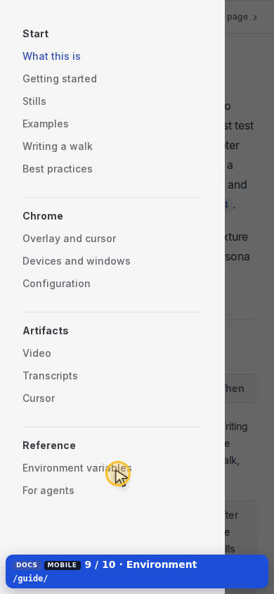 Mobile — Environment