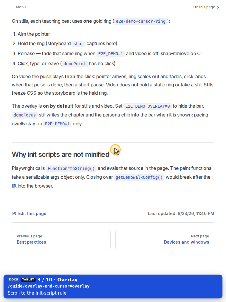 Tablet — Init scripts